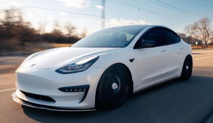 White Tesla